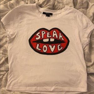 Speak Love Crop Top